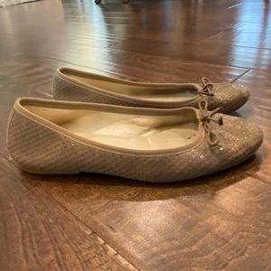 Small Star Pattern Suede Ballet Flats
